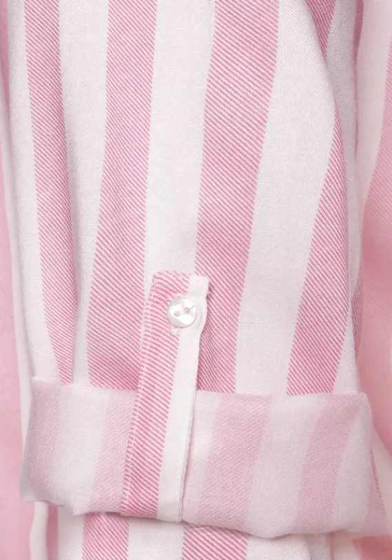 Blusen|LASCANA Schlupfbluse Weis-Rosa