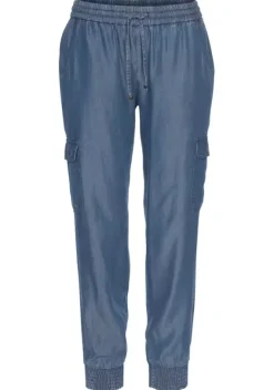 Lange Hosen|LASCANA Schlupfhose Denim-Blue