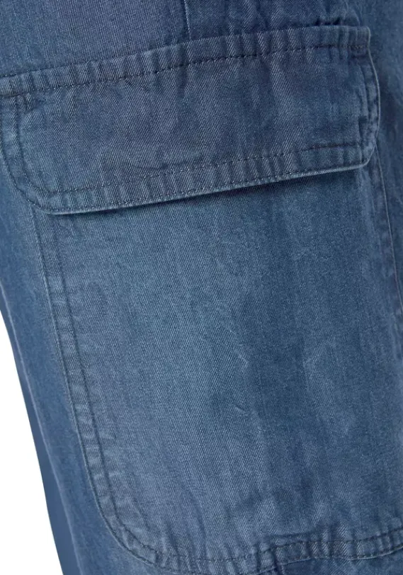 Lange Hosen|LASCANA Schlupfhose Denim-Blue