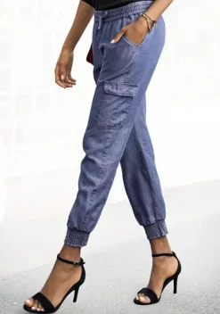 Lange Hosen|LASCANA Schlupfhose Denim-Blue