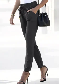 Lange Hosen|LASCANA Schlupfhose Schwarz