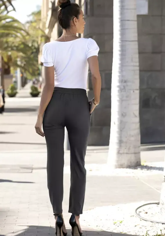 Lange Hosen|LASCANA Schlupfhose Schwarz