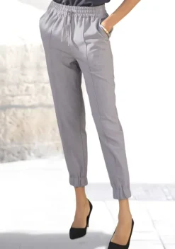 Lange Hosen|LASCANA Schlupfhose Grau