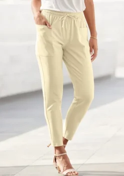 Lange Hosen|LASCANA Schlupfhose Hellgelb