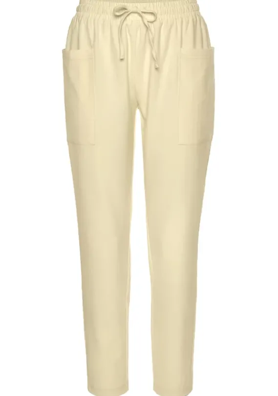 Lange Hosen|LASCANA Schlupfhose Hellgelb