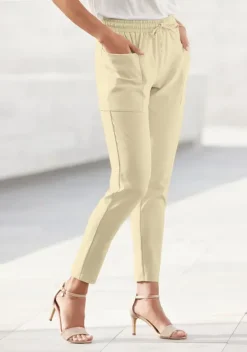 Lange Hosen|LASCANA Schlupfhose Hellgelb