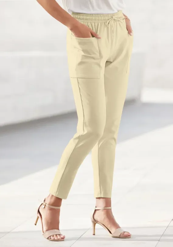 Lange Hosen|LASCANA Schlupfhose Hellgelb