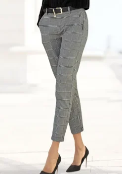 Lange Hosen|LASCANA Schlupfhose Kariert