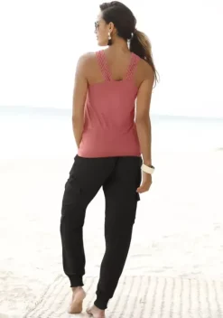 Lange Hosen|LASCANA Schlupfhose Schwarz