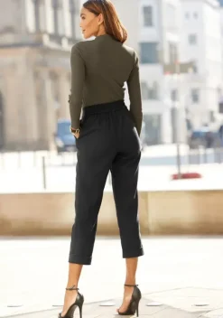 Lange Hosen|LASCANA Schlupfhose Schwarz
