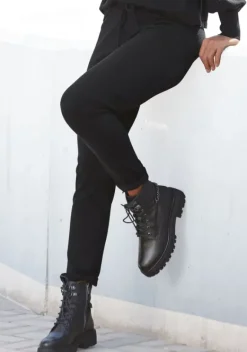 Lange Hosen|LASCANA Schlupfhose Schwarz