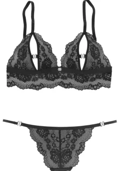 Bhs Ohne Bugel|JETTE Set: Bugelloser Bh Schwarz