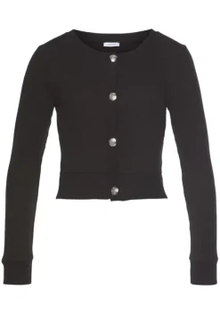 Strandmode|LASCANA Shirtjacke Schwarz