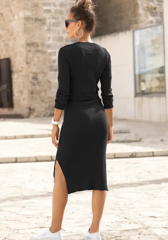 Strandmode|LASCANA Shirtjacke Schwarz