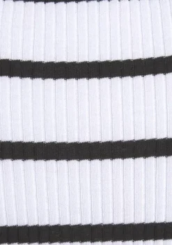 Strandkleider|LASCANA Shirtkleid Weis-Schwarz-Gestreift