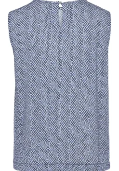Damenshirts|LASCANA Shirttop Blau Bedruckt