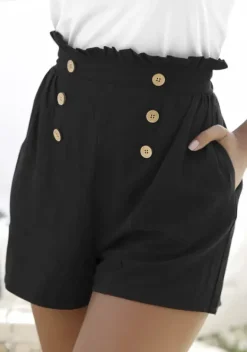 Shorts|LASCANA Shorts Schwarz