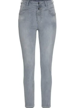 Lange Hosen|LASCANA Skinny-Fit-Jeans Blue-Washed