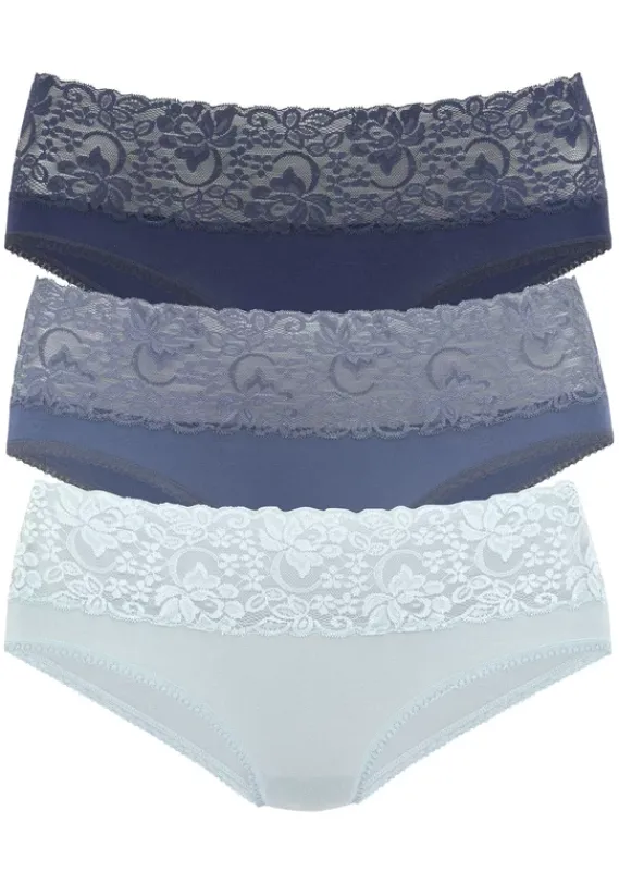 Nachhaltige Dessous & Wasche|Vivance Slip Eisblau, Rauchblau, Navy
