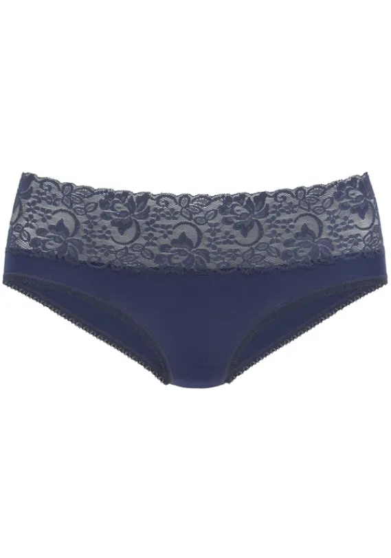 Nachhaltige Dessous & Wasche|Vivance Slip Eisblau, Rauchblau, Navy