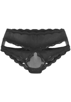 Slips|petite fleur gold Slip-Ouvert Schwarz