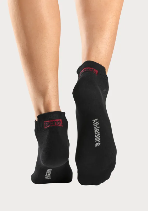 Socken|Bench. Sneakersocken 2X Rot, 2X Weis, 2X Schwarz