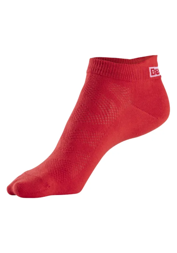 Socken|Bench. Sneakersocken 2X Rot, 2X Weis, 2X Schwarz