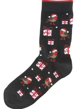 Socken|H.I.S Socken 2X Schwarz-Gemustert, 1X Grau-Gemustert