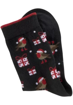 Socken|H.I.S Socken 2X Schwarz-Gemustert, 1X Grau-Gemustert