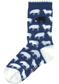 Socken|H.I.S Socken 1X Jeans-Meliert, 1X Grau-Meliert, 1X Rot