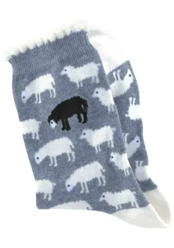 Socken|H.I.S Socken 1X Jeans-Meliert, 1X Grau-Meliert, 1X Rot