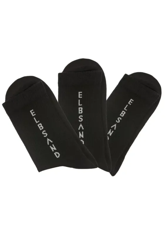 Socken|Elbsand Socken 3X Schwarz