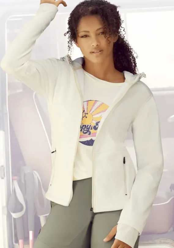 Jacken & Mantel|Bench. Softshelljacke"Ideal Zum Wandern" Offwhite-Creme