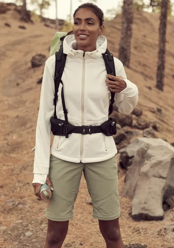 Jacken & Mantel|Bench. Softshelljacke"Ideal Zum Wandern" Offwhite-Creme