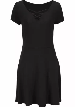 Kurze Kleider|LASCANA Sommerkleid Schwarz