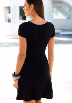 Kurze Kleider|LASCANA Sommerkleid Schwarz