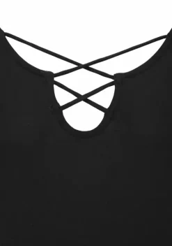 Kurze Kleider|LASCANA Sommerkleid Schwarz