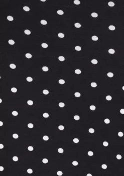 Kurze Kleider|Beachtime Sommerkleid Schwarz-Weis-Gepunktet