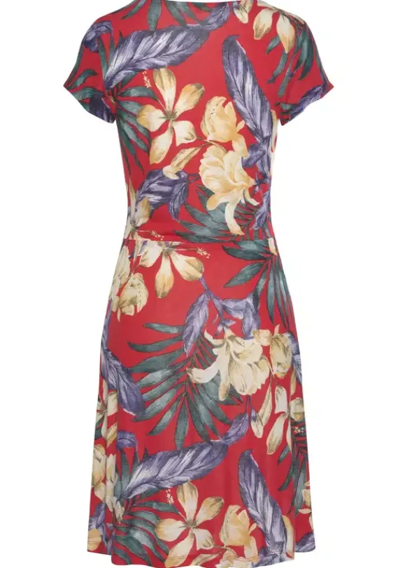 Kurze Kleider|LASCANA Sommerkleid Rot-Blau-Bedruckt