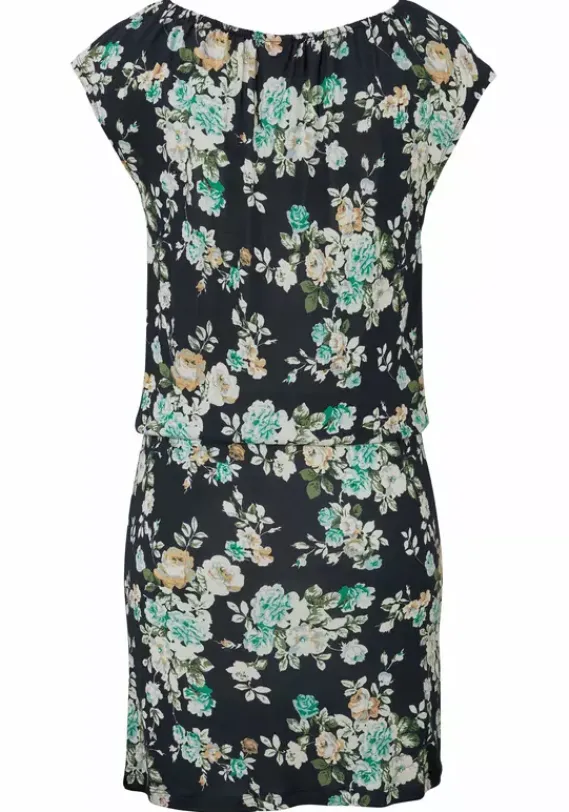 Strandkleider|s.Oliver Sommerkleid Schwarz-Grun