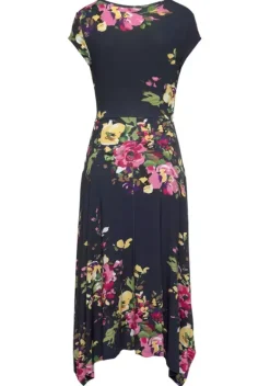 Kurze Kleider|Beachtime Sommerkleid Marine-Bedruckt