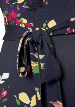 Kurze Kleider|Beachtime Sommerkleid Marine-Bedruckt