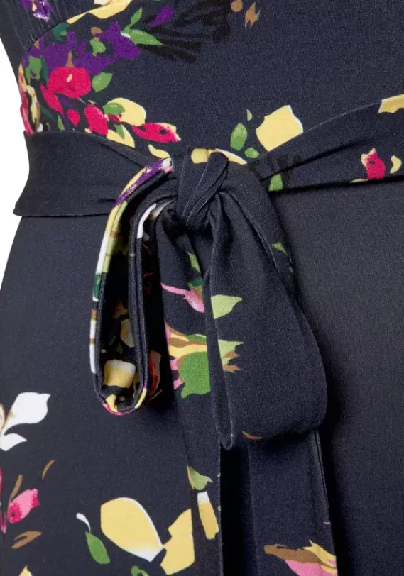 Kurze Kleider|Beachtime Sommerkleid Marine-Bedruckt