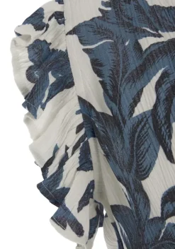 Kurze Kleider|s.Oliver Sommerkleid Sand-Schwarz Bedruckt