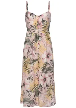 Strandmode|LASCANA Sommerkleid Apricot-Bedruckt