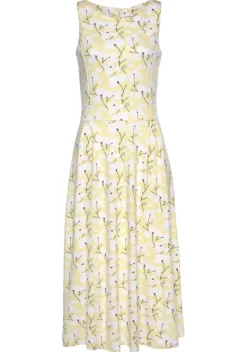 Strandkleider|Beachtime Sommerkleid Gelb-Creme-Bedruckt