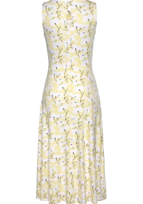 Strandkleider|Beachtime Sommerkleid Gelb-Creme-Bedruckt