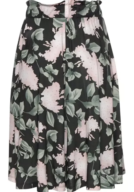 Rocke|Buffalo Sommerrock Schwarz-Rosa-Bedruckt