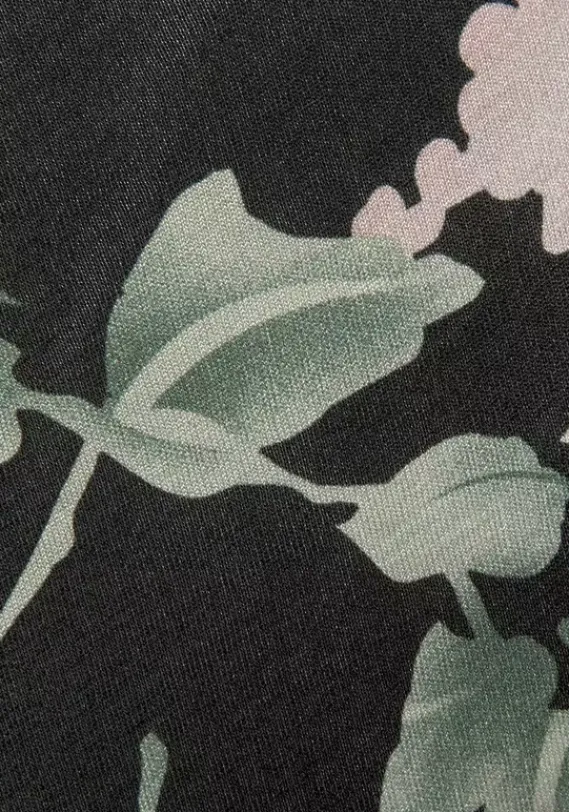 Rocke|Buffalo Sommerrock Schwarz-Rosa-Bedruckt