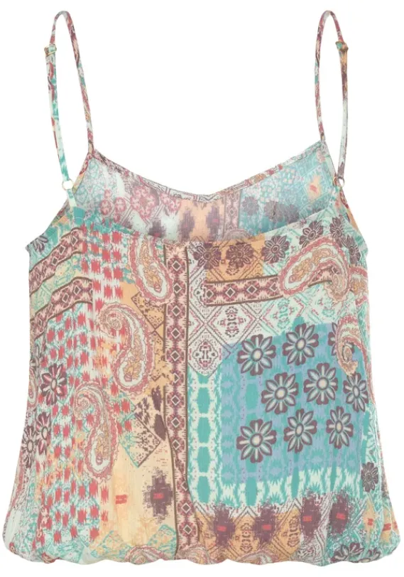 Strandmode|LASCANA Spaghettitop Bunt Bedruckt